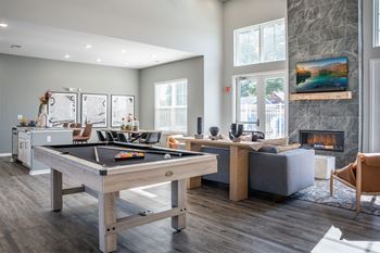 Clubhouse with billiards